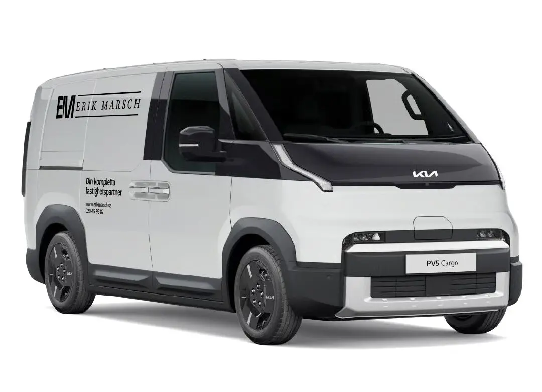 Erik Marsch företagsbil – Kia PV5 Cargo, en del av vår elektrifierade fordonsflotta
